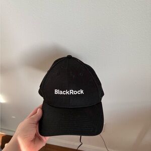 Black Baseball Cap with BlackRock Logo